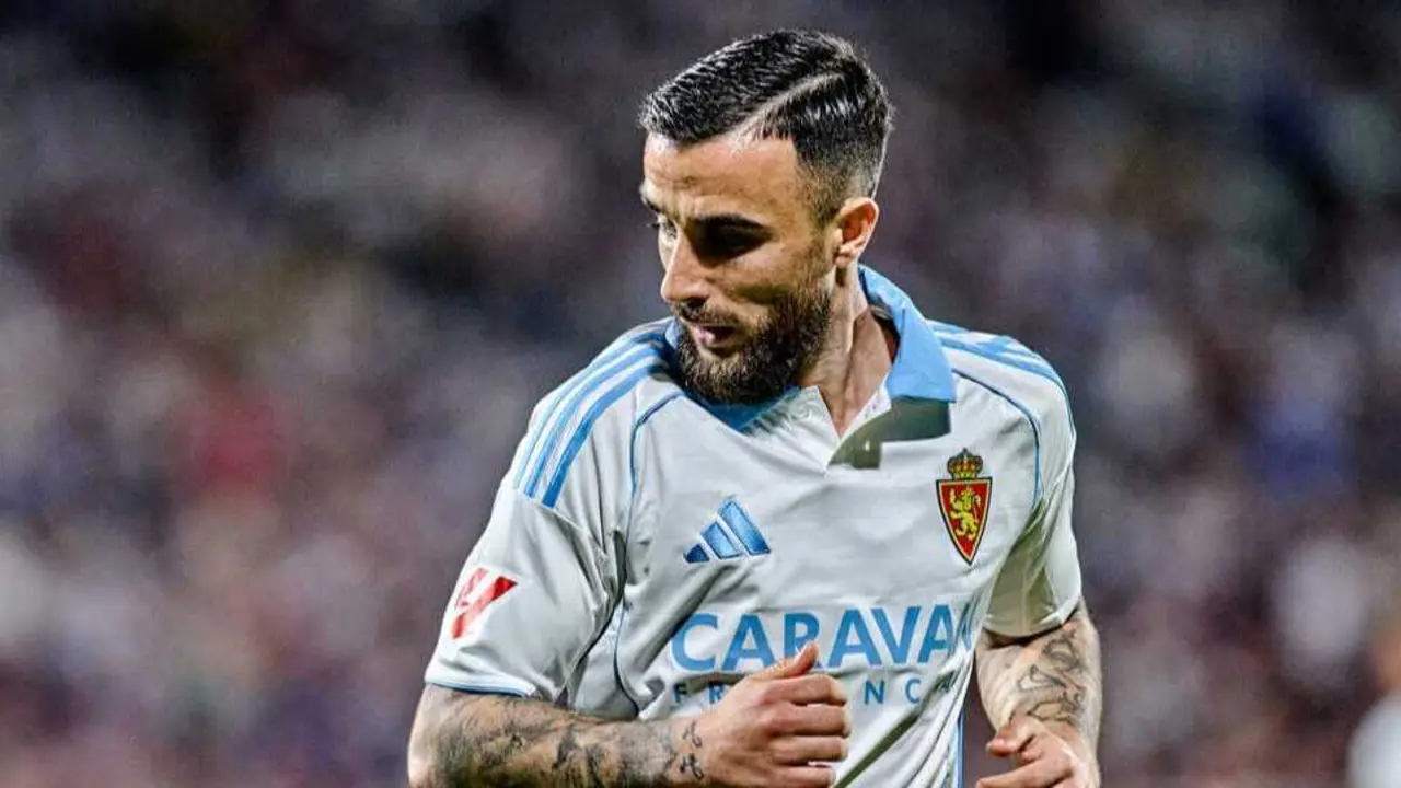 Rober Gonz&aacute;lez durante un partido del Real Zaragoza / RZ