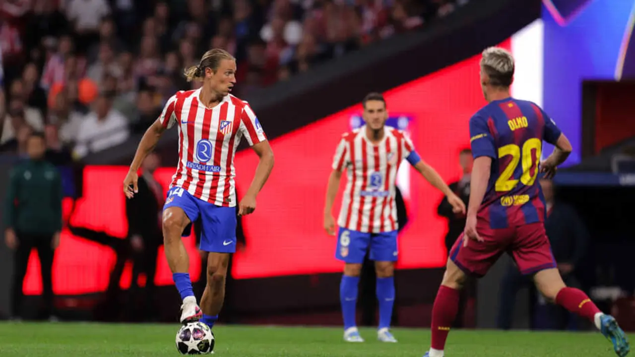 Marcos Llorente durante el Atl&eacute;tico de Madrid - FC Barcelona de Champions League / Atleti