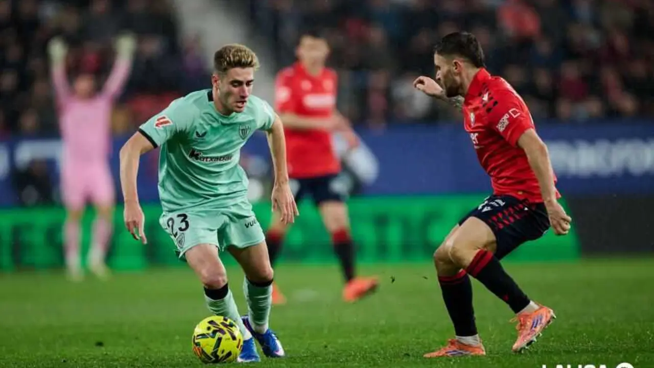 Imagen del partido de la ida entre Osasuna y Athletic Club / LaLiga