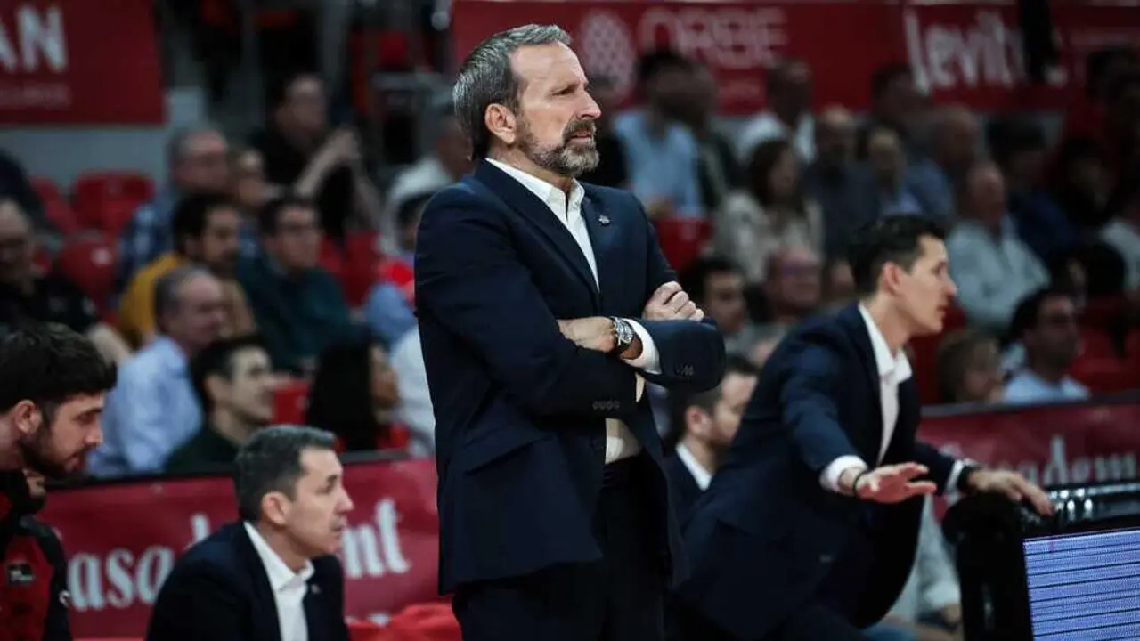 Joan Plaza, durante un duelo del Casademont Zaragoza. Fotograf&iacute;a: Esther Casas / Casademont Zaragoza.