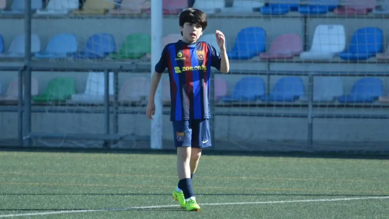 Mateo Junza durante un partido con el CD Oliver