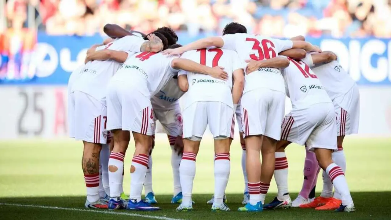 El Sevilla FC antes de un duelo. Fotograf&iacute;a: Sevilla FC.