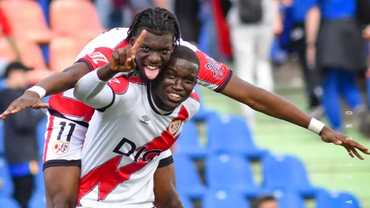 El Rayo Vallecano celebrando un gol. Fotograf&iacute;a: Rayo Vallecano.