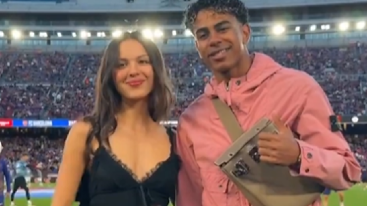 Olivia Rodrigo junto a Lamine Yamal en el Camp Nou / RRSS