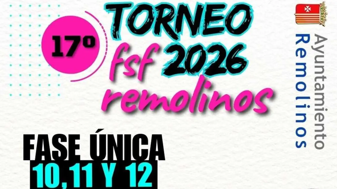 Cartel promocional del torneo. Fotograf&iacute;a: Ayuntamiento Remolinos.