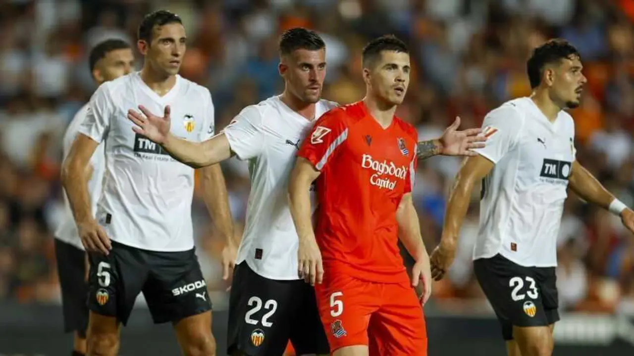 Imagen del Valencia - Real Sociedad de la ida / LaLiga