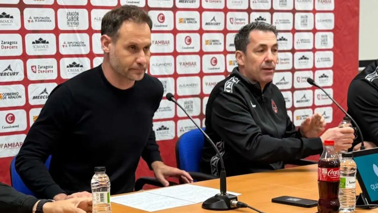 Pedro Llompart junto a Gonzalo Garc&iacute;a de Vitoria. Fotograf&iacute;a: SPORT ARAG&Oacute;N.