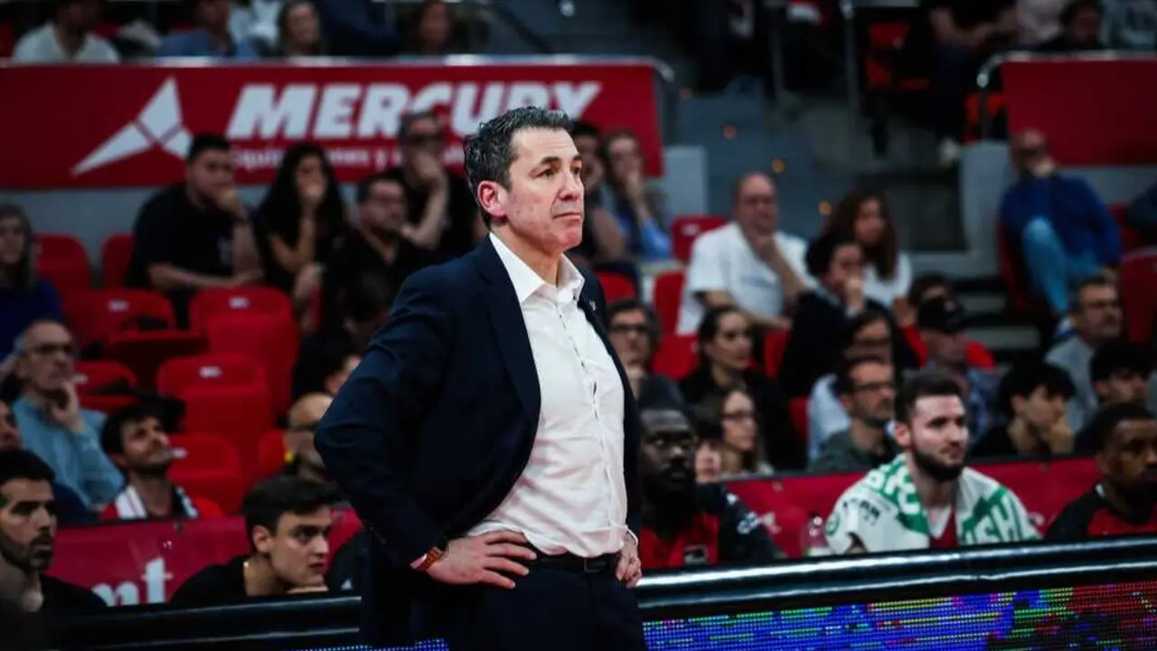 Gonzalo Garc&iacute;a de Vitoria, durante un duelo del Casademont Zaragoza. Fotograf&iacute;a: Esther Casas / Casademont Zaragoza.