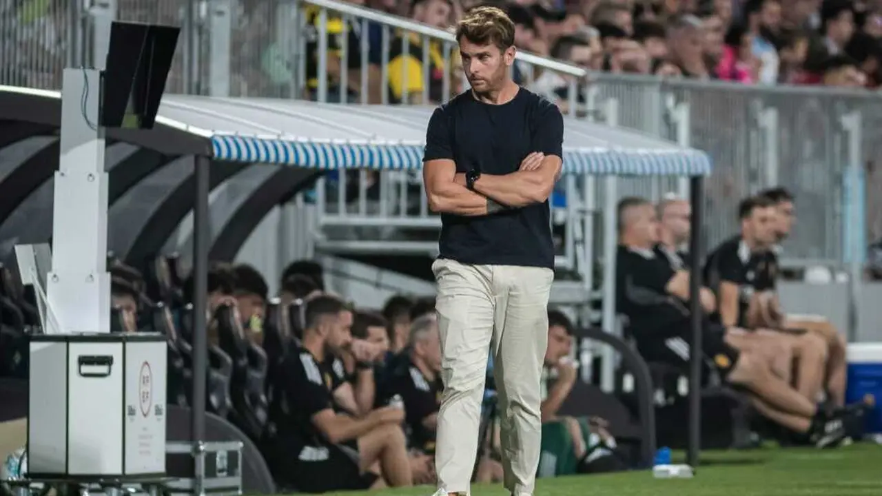 Ibai G&oacute;mez durante el Real Zaragoza - Andorra de la ida / Andorra FC