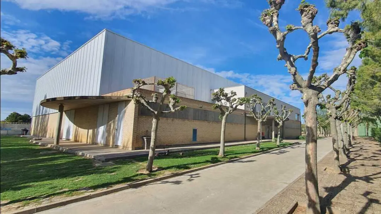 Polideportivo de S&aacute;daba, lugar en el que se disputar&aacute; el Campeonato de Arag&oacute;n. Fotograf&iacute;a: FATM.