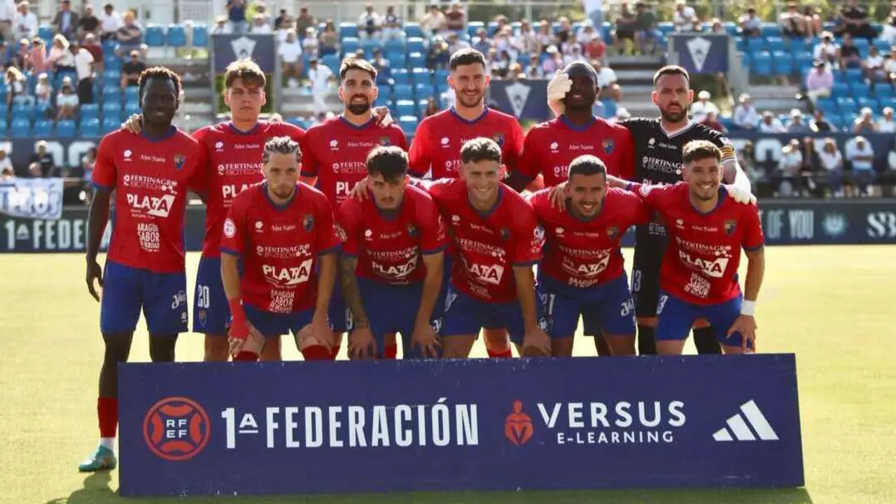 &Uacute;ltimo once del CD Teruel para acabar el curso. Fotograf&iacute;a: CD Teruel.