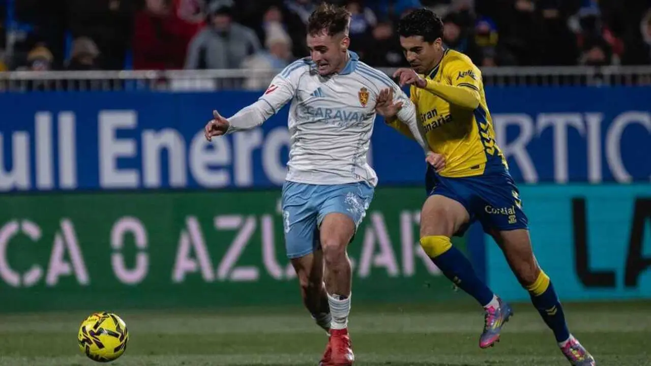 Cuenca y Clemente durante el Real Zaragoza - UD Las Palmas de la ida / Marcos Cebri&aacute;n
