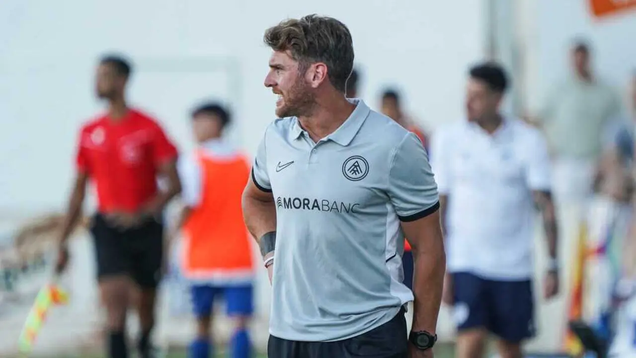 Ibai G&oacute;mez durante un partido con el Andorra / Andorra FC