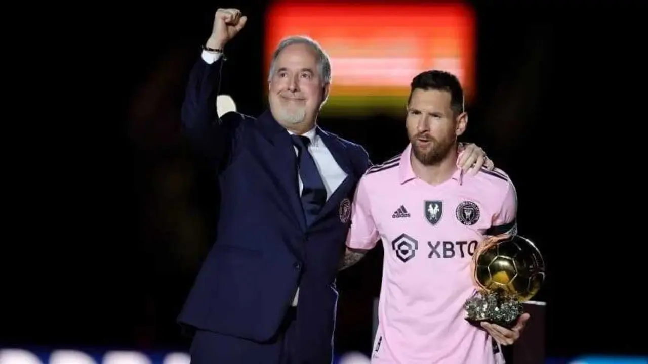 Leo Messi con Jorge Mas / TYC SPORTS