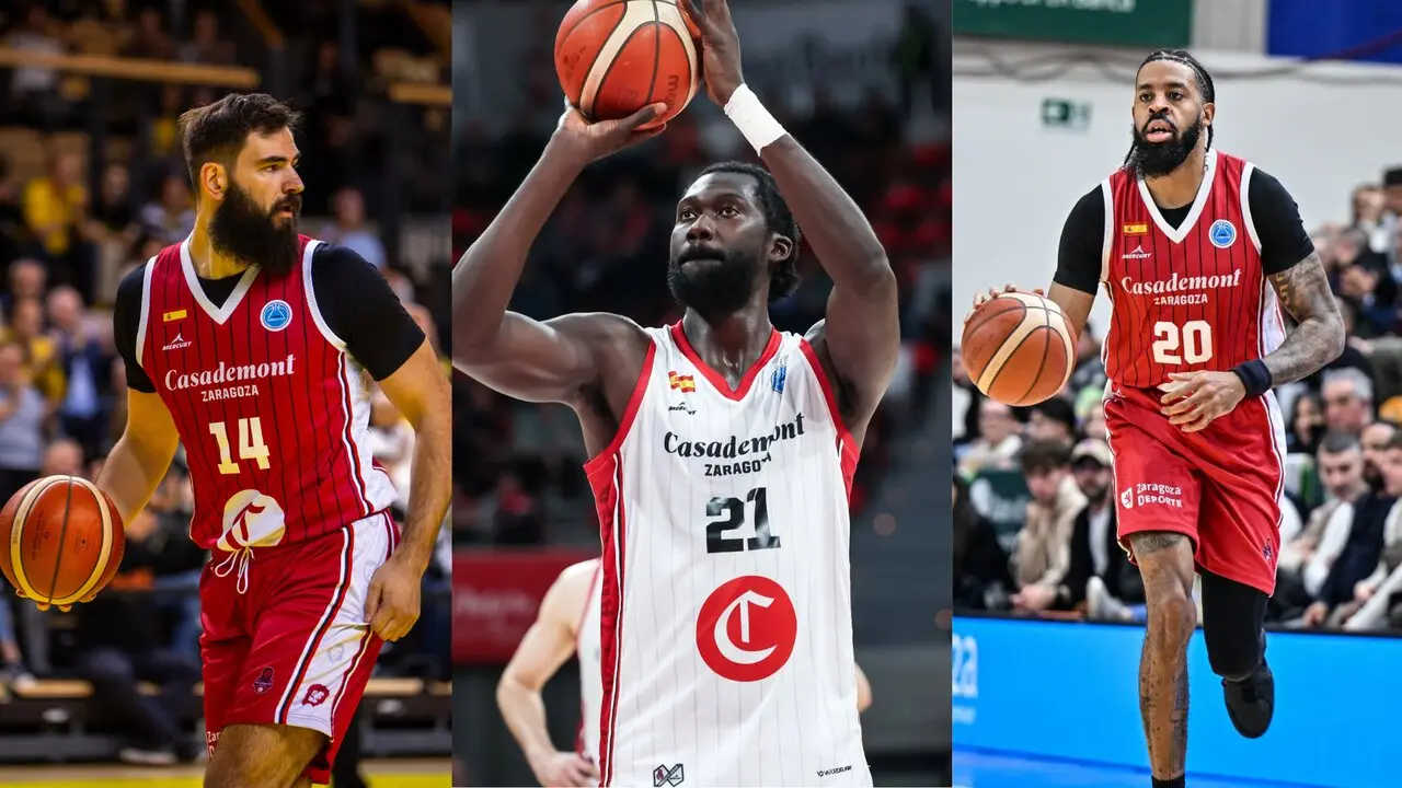Bojan Dubljevic, Christ Koumadje y DJ Stephens. Fotograf&iacute;as FIBA.