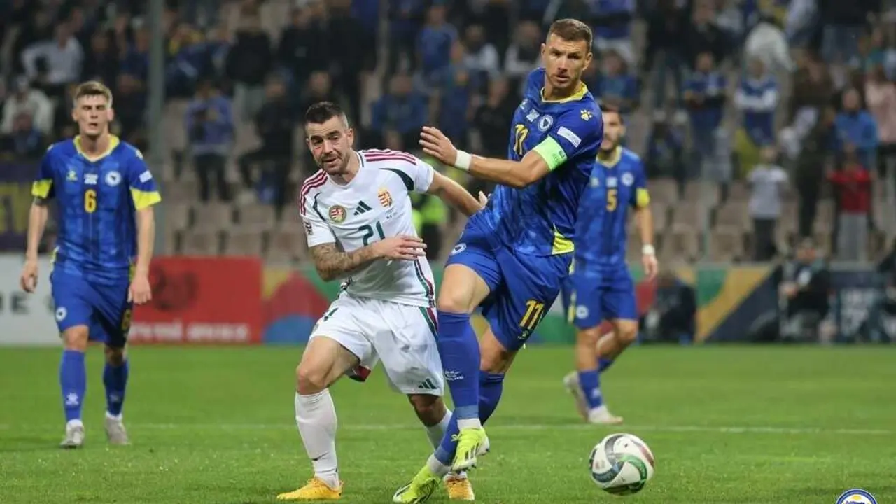Edin Dzeko con Bosnia / NFS BIH