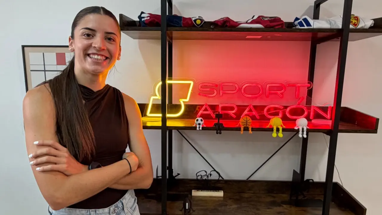 Mireya Arnedillo, instantes antes de la entrevista con SPORTARAG&Oacute;N.