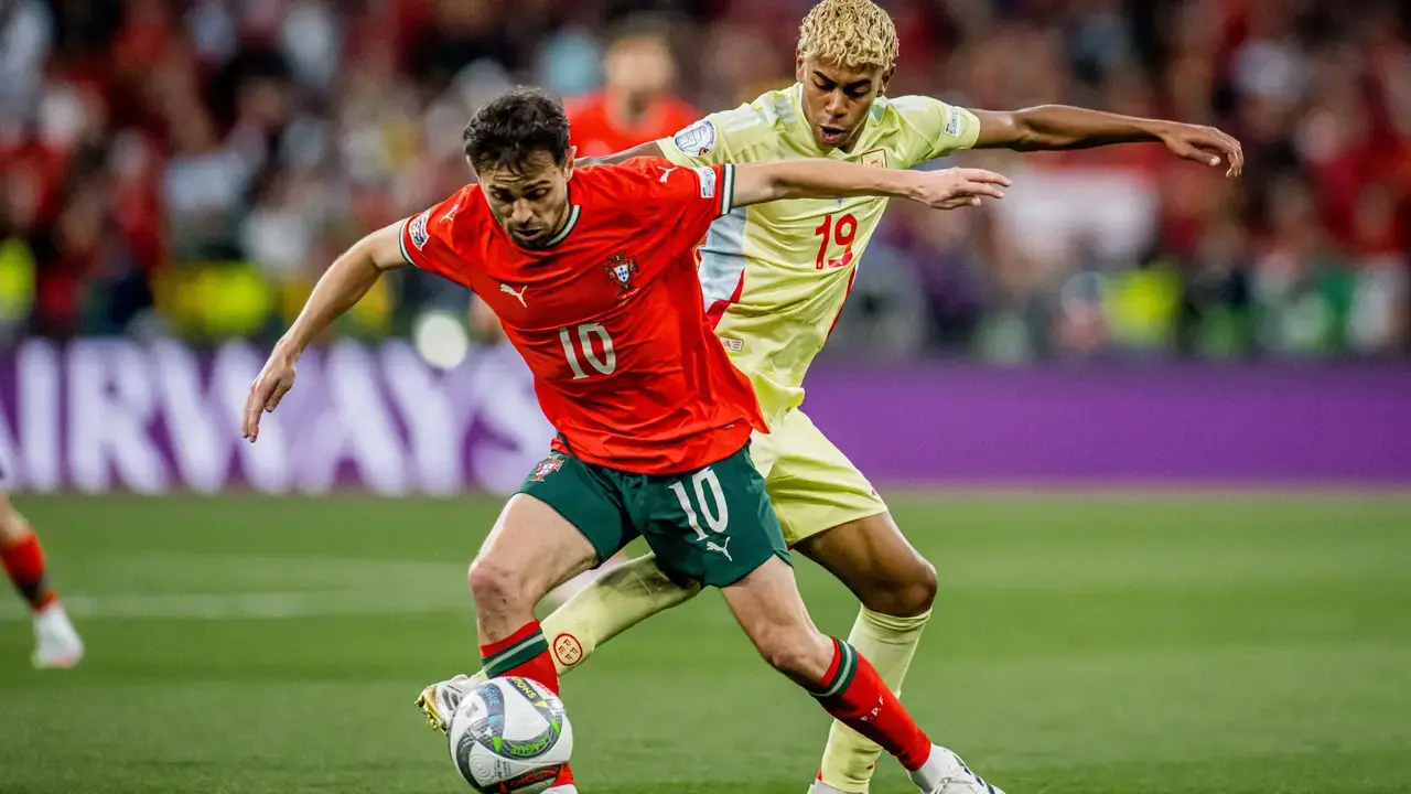Bernardo Silva en un Portugal - Espa&ntilde;a