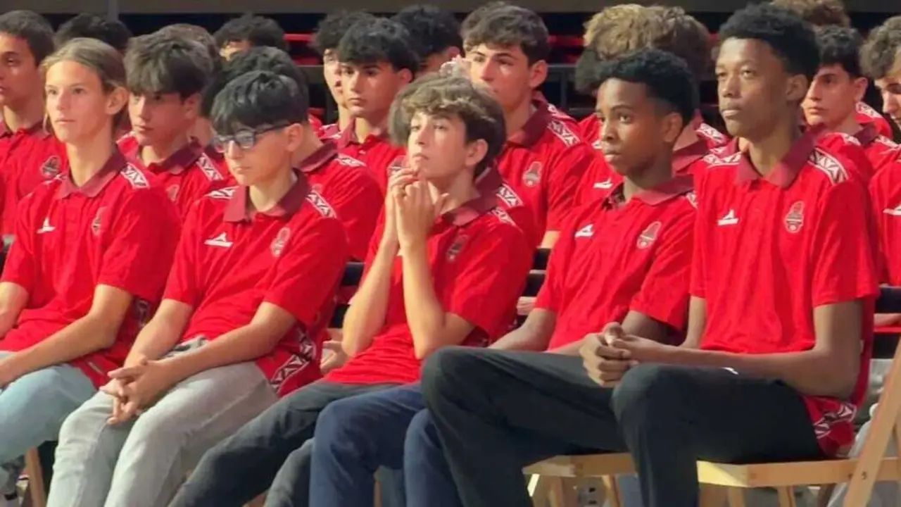 Canteranos del Casademont Zaragoza durante la Gala de Fin de Temporada.