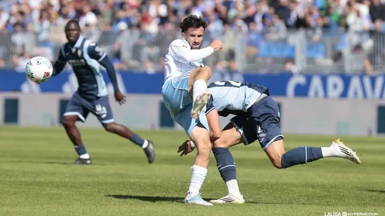 Sebas Moyano, en el Real Zaragoza vs C&oacute;rdoba / LA LIGA