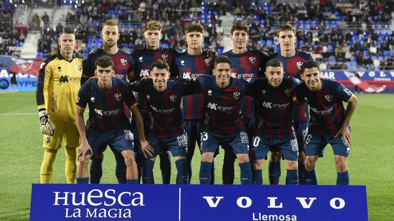 Alineaci&oacute;n de la SD Huesca ante la UD Las Palmas