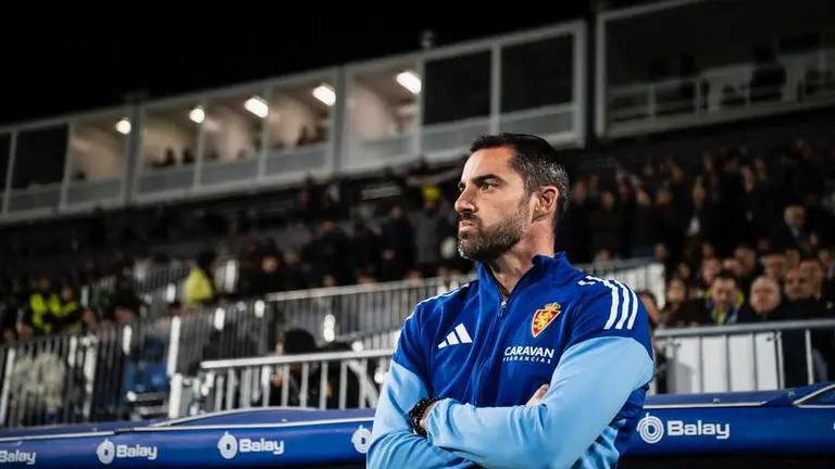 Rub&eacute;n Sell&eacute;s durante el Real Zaragoza-Deportivo / Marcos Cebri&aacute;n