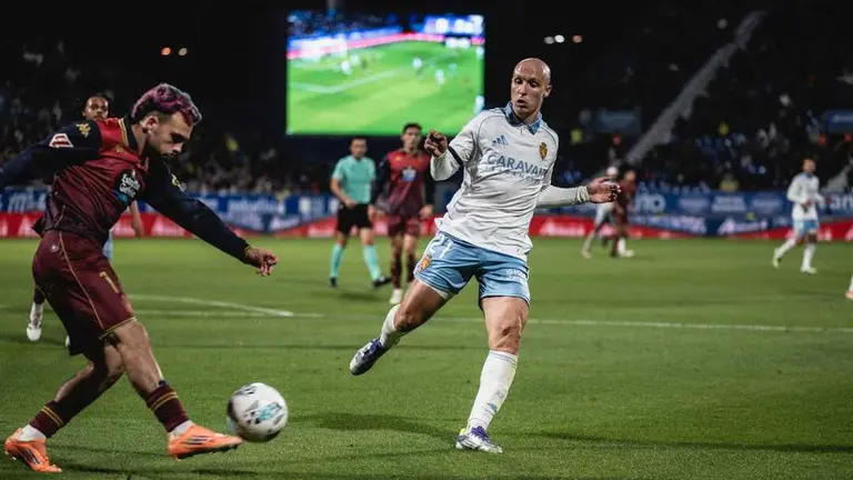 Valery durante el Real Zaragoza - Deportivo / Marcos Cebri&aacute;n