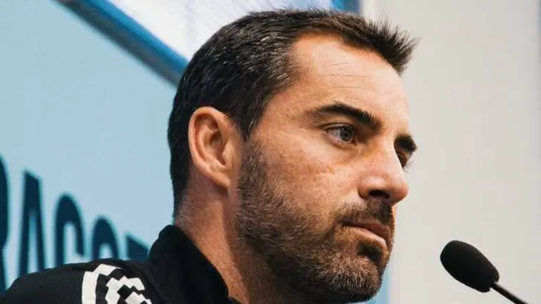 Rub&eacute;n Sell&eacute;s en rueda de prensa / Real Zaragoza