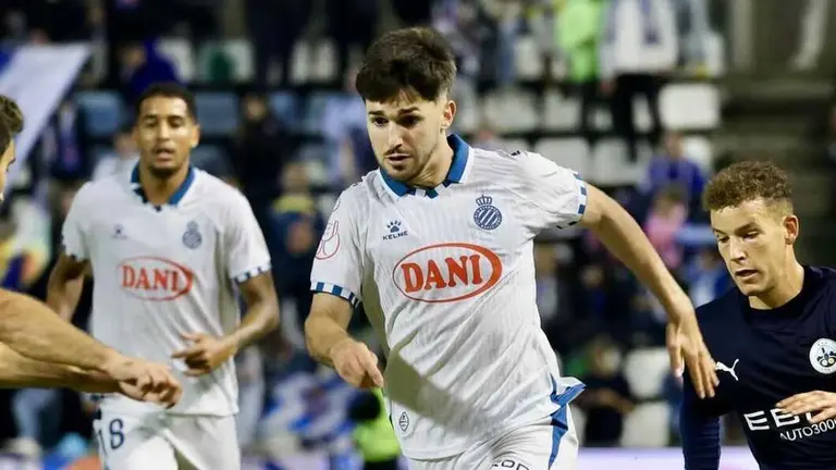 Javi Hern&aacute;ndez con el Espanyol / RRSS