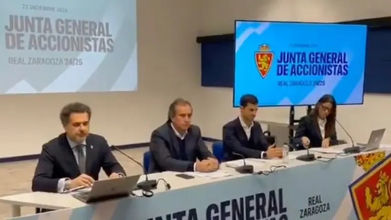 Junta General de Accionistas Del Real Zaragoza / ARAG&Oacute;NDEPORTE