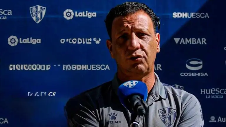 Pedro Gracia, team manager del Huesca