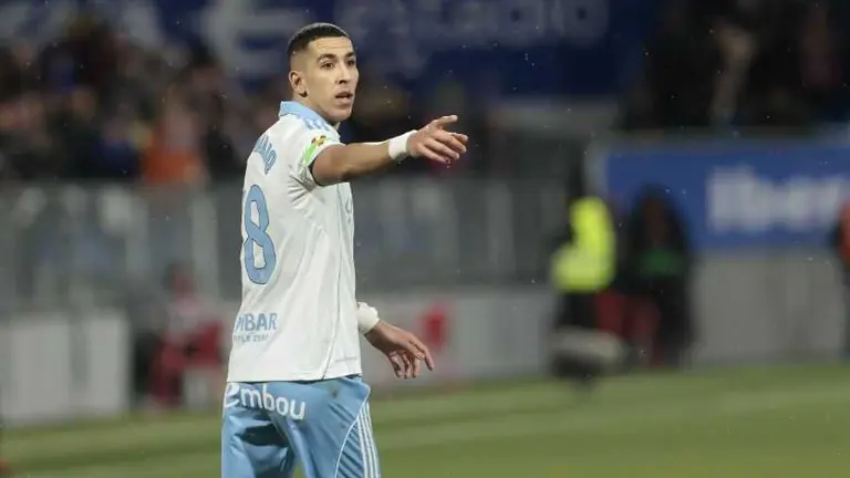 Jawad El Yamiq en el Real Zaragoza - SD Eibar / LaLiga