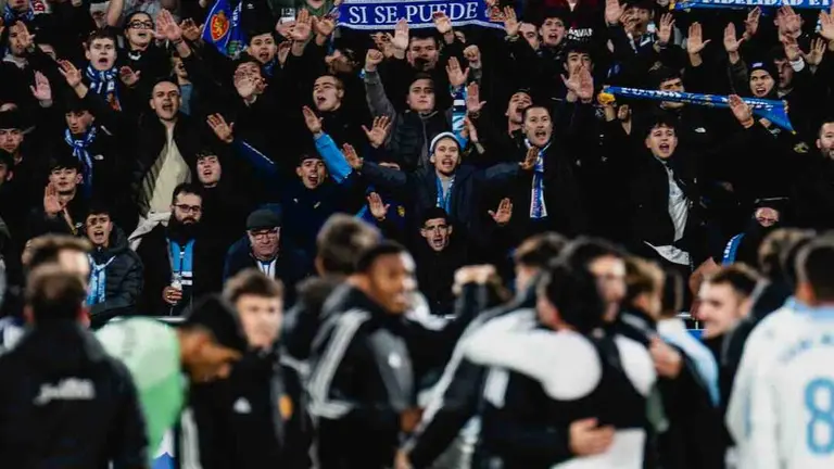 El Real Zaragoza en el Ibercaja Estadio / MARCOS CEBRI&Aacute;N