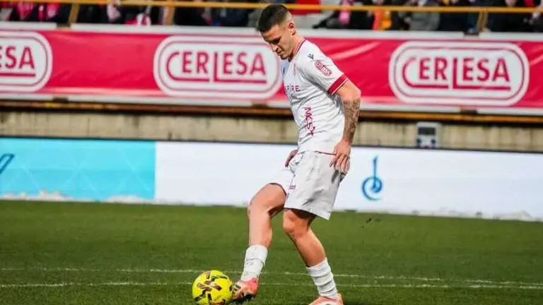 Matia Barzic en el Cultural Leonesa - Real Zaragoza / LaLiga