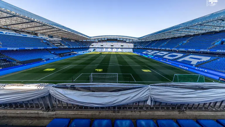 Estadio de Riazor hoy, donde se jugar&aacute; el Deportivo - Real Zaragoza / RC Deportivo