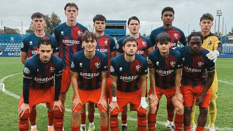 Zero Stassin se ha entrenado con el primer equipo esta semana / SD Huesca