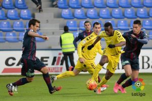 Íñigo Ros, en el último partido que coincidió con Gaspsr | Foto: LFP