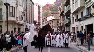 Caballero templario en la ambientación de la Monzón Templar Race | Foto: monzontemplarrace