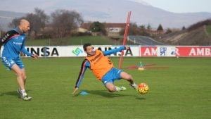 Toquero en un entrenamiento | Foto: Deportivo Alavés