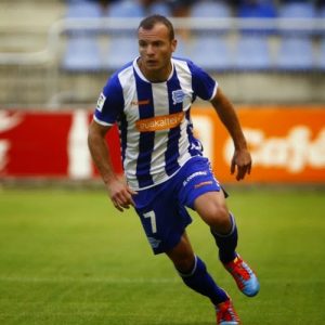 Juli, en un partido de esta temporada | Foto: Twitter Oficial del Alavés (@Alaves)