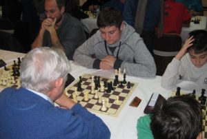 Imagen durante el Open San Vicente de Ajedrez | Foto: CA Huesca.