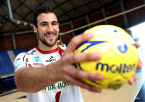 Carlos Molina con la camiseta del Naturhouse |Foto: Fernando Álvarez