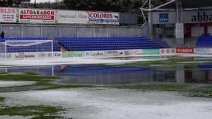 Así se encontraba El Alcoraz el sábado | Foto: SD Huesca