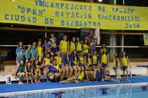 El CPC Somontano en el VII Campeonato de Aragón de Invierno de Natación Sincronizada | Foto: noticiashuesca