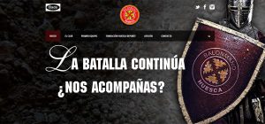 Así luce ya la nueva Web del BM Huesca | Foto: BM Huesca