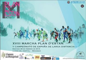 Cartel publicitario de la Marcha Plan D'Estan y el Campeonato de España de Larga Distancia | Foto: ganasdevivir