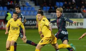 Samu Sáiz durante el partido del GironaFoto: LFP