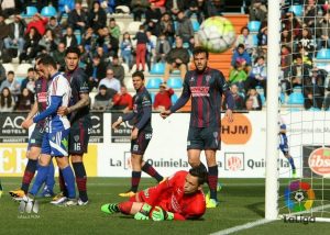 Whalley durante el partido de Ponferrada|Foto:LFP