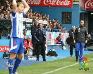 Anquela en El Toralín | Foto: LFP