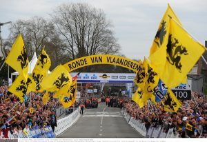 Cycling : 95th Tour of Flanders 2011 Illustration Illustratie / Arrival Arrivee Aankomst/ Public Publiek Spectators / Fans Supporters / Brugge - Meerbeke ( Ninove) (256 Km)/ Ronde van Vlaanderen / Tour des Flandres / RVV / Bruges /(c)Tim De Waele